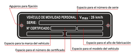 Certificado digital de inscripción vehículo movilidad personal Certificado digital de inscripción vehículo movilidad personal